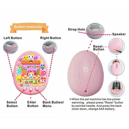 Tamagotchi Electronic Virtual Pet With Color Screen Game Pocket Interactive Virtual Pet Dating Game Machine Kids Game Toys Girls-EXPROTAS