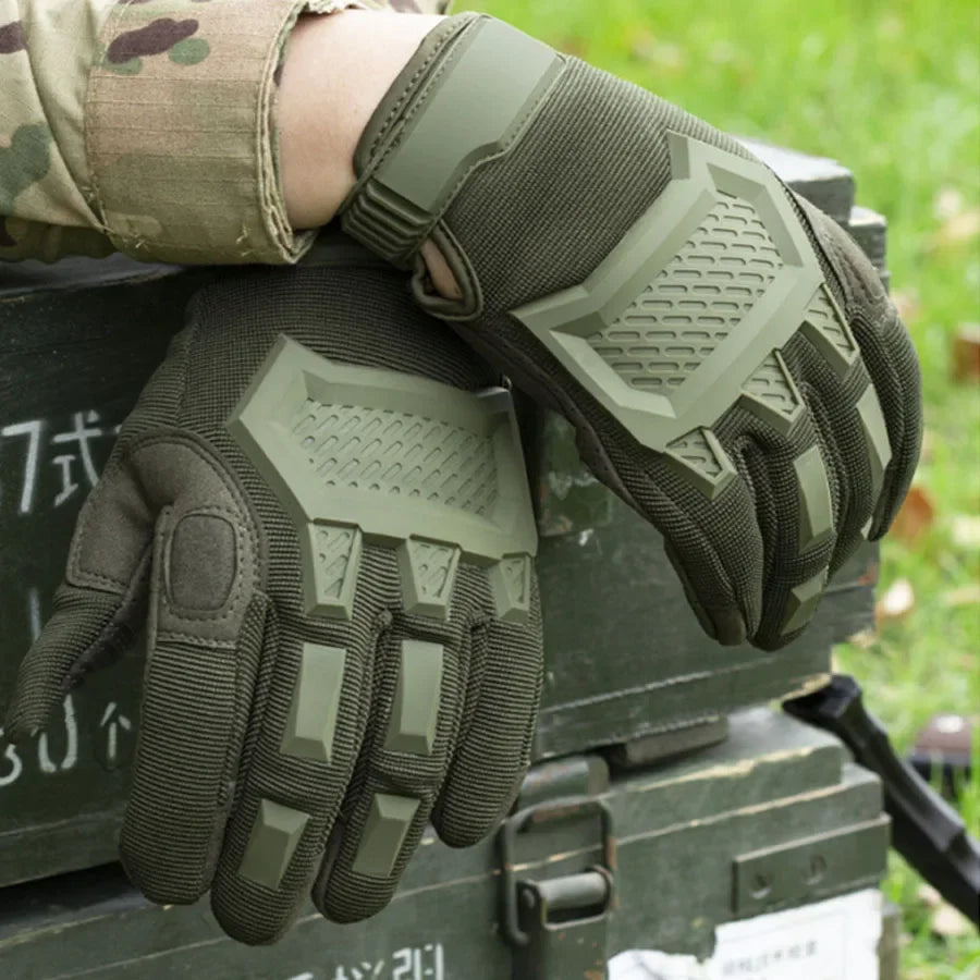 Tactical Screen Motorcycle Gloves Full Finger Breathable Knuckle Protection