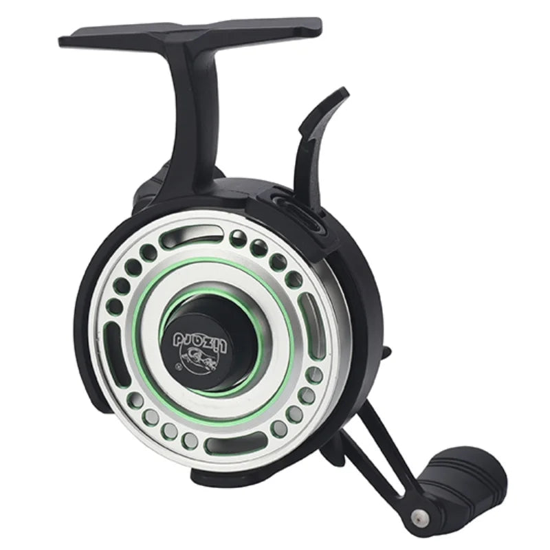 Ice Fishing Reel Lizard Free Runner Spool EVA Knob Metal Plastic Spool Options
