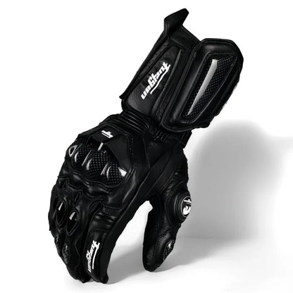 Motorcycle Gloves Touch Screen Leather Full Finger Racing Motocross for Men
