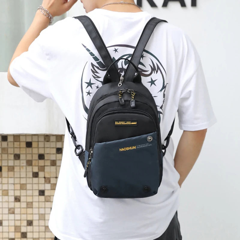 Men's Chest Bag Sling Backpack Travel Outdoor Small Cross Body Bags