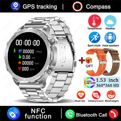 2025 Huawei Smart Watch Bluetooth Call AMOLED GPS NFC Waterproof Sports Men Women