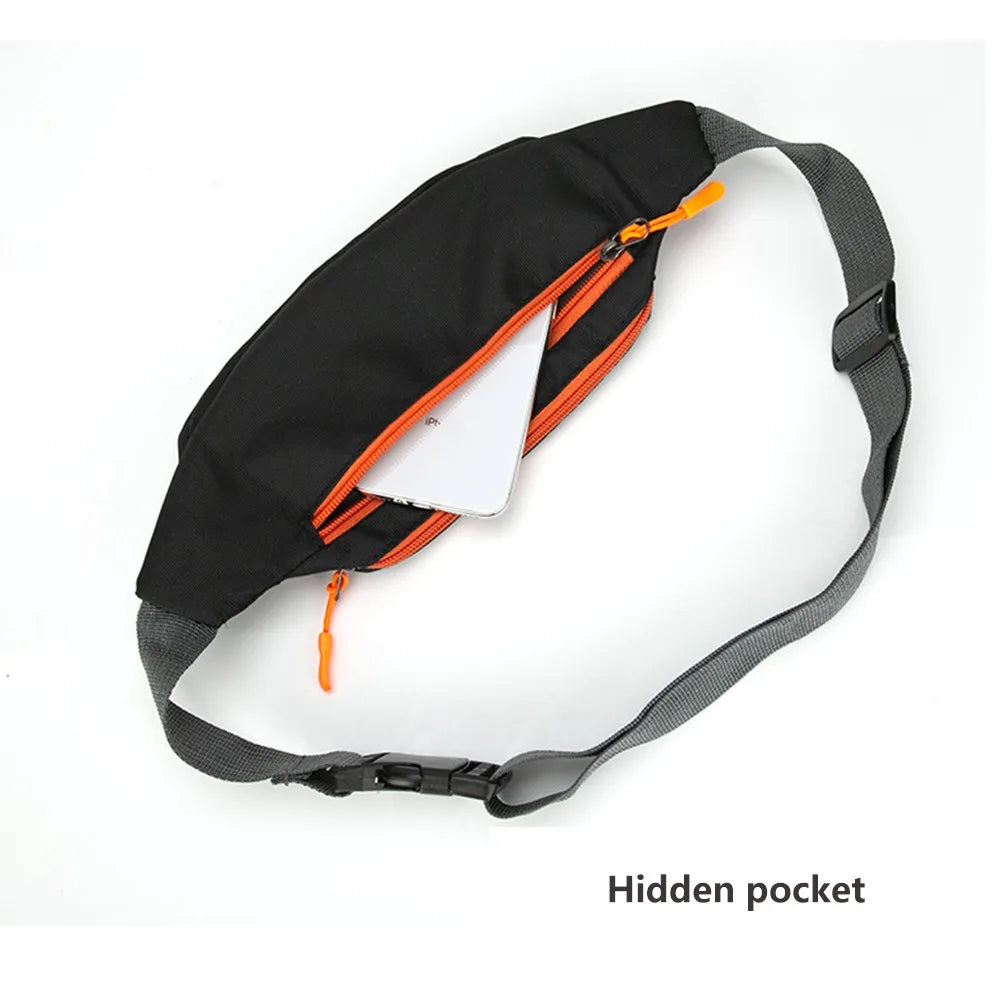 Kangaroo Bum Hip Fanny Waist Bag Pack For Men Women Waterproof Male Belt Pouch Belly Banana Ladies Sachet Mobile Running Wallet