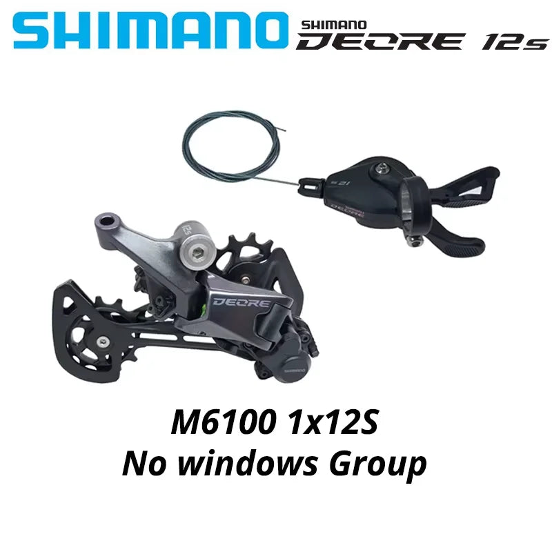 Shimano Deore RD-M6100-SGS 12-Speed Rear Derailleur + Right Shifter Lever - EXPROTAS