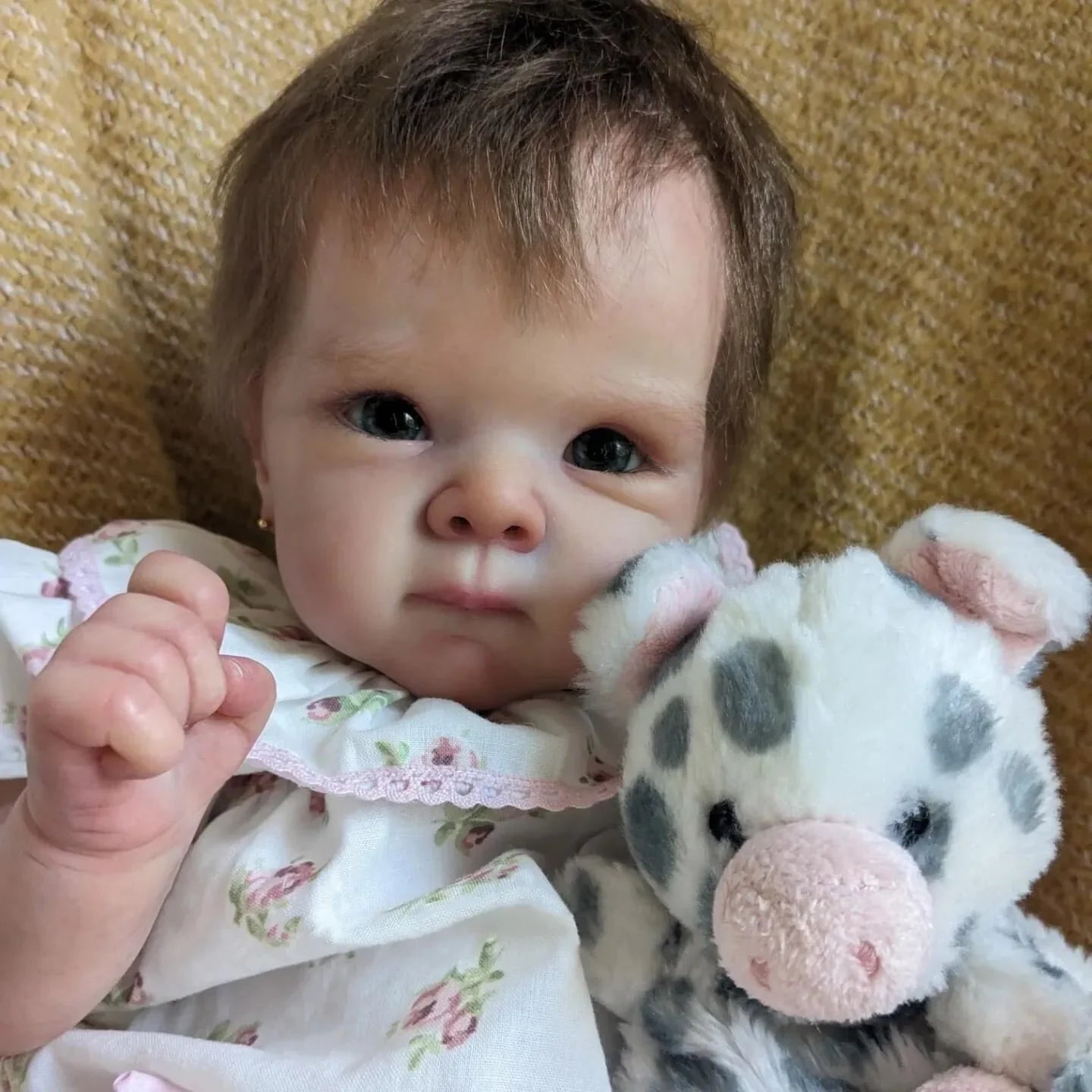 50cm Bettie Reborn Baby Doll Rooted Hair Soft Cloth Body Painted Veins Bebe