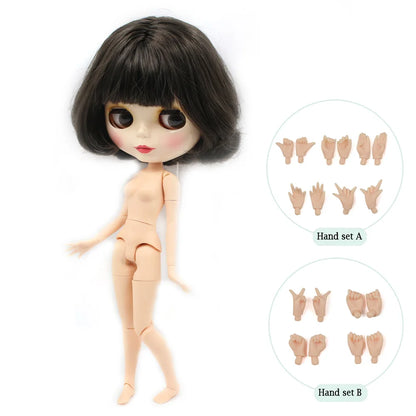ICY DBS Blythe Factory Doll 1/6 BJD OB24 Ball Joint Body DIY Dress Up