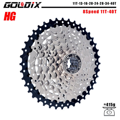 GOLDIX MTB Cassette 8/9/10/11/12 Speed 36T-52T HG for Shimano SRAM Freehub