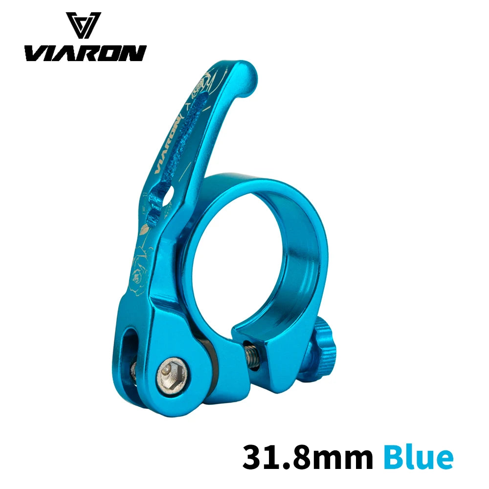 Seatpost Clamp VIARON MTB Quick Release Ultralight 31.8mm 34.9mm