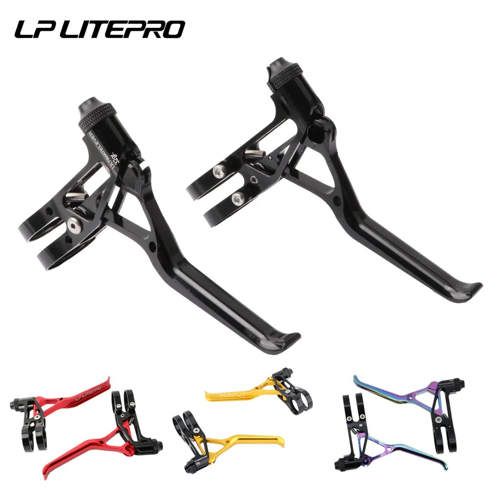 LP Litepro Ultralight CNC Folding Bike V-Brake Lever 64g for Road Small Wheel