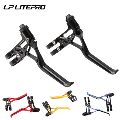 LP Litepro Ultralight CNC Folding Bike V-Brake Lever 64g for Road Small Wheel
