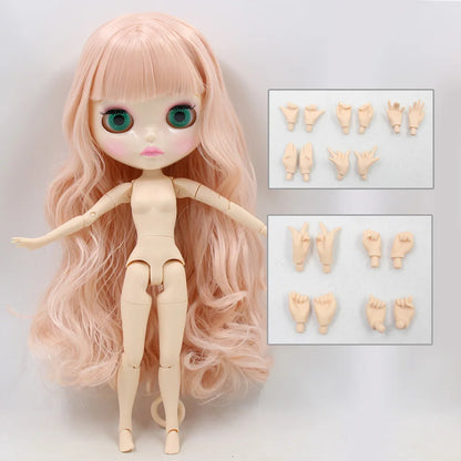 ICY DBS Blythe Doll 1/6 BJD Joint Body White Skin 30cm Custom Random Eyes