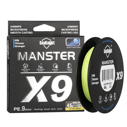 SeaKnight PE Fishing Line 300M 9 Strands Braided Saltwater 17LB-80LB