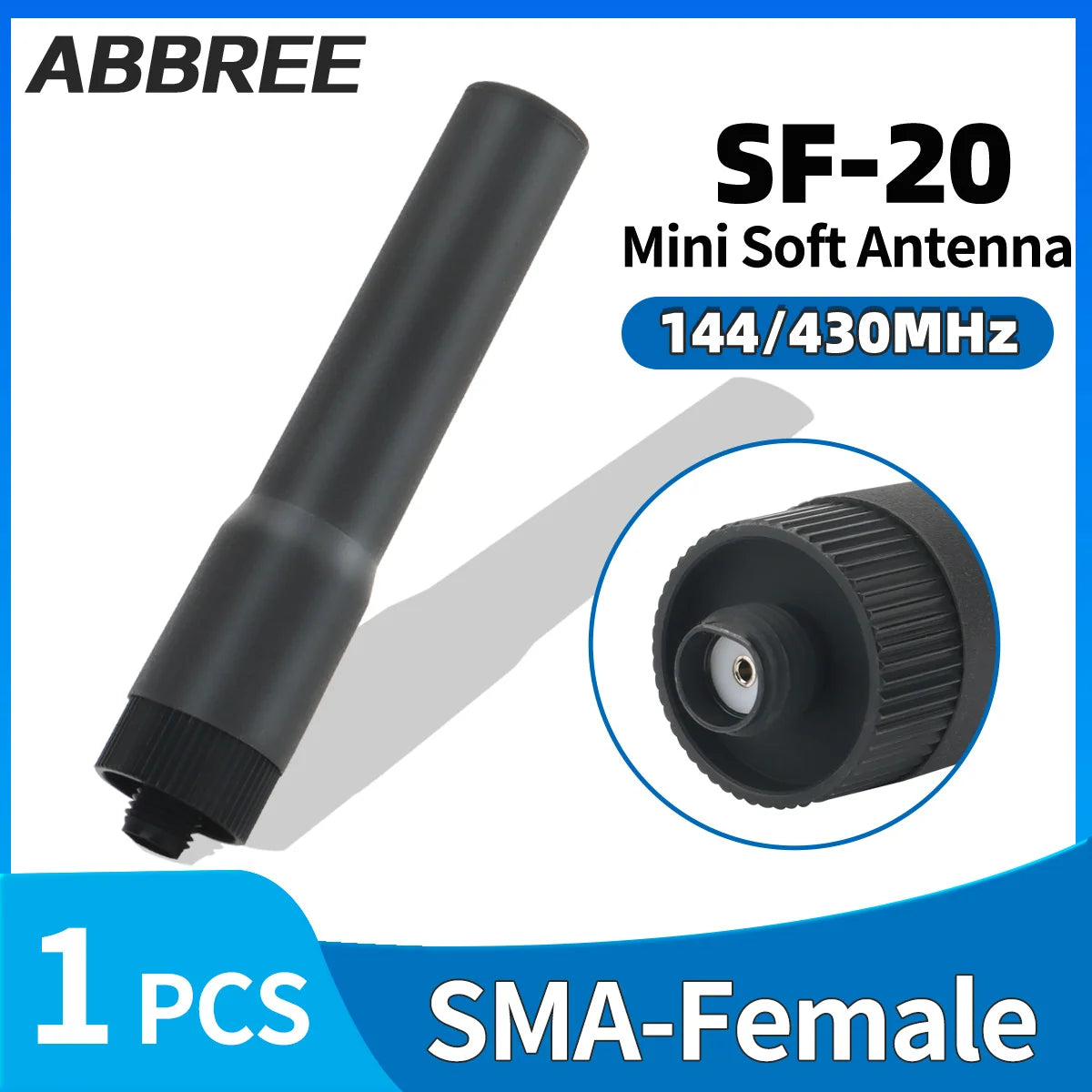 SMA-Female Antenna for Baofeng UV-32 UV-K5 Dual Band VHF UHF Radio