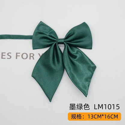 Women Butterfly Bow Ties Solid Silk Necktie Formal Accessory for Events