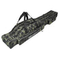 Fishing Rod Bag Portable 3-Layer Foldable Storage Case for Reel Tackle Gear