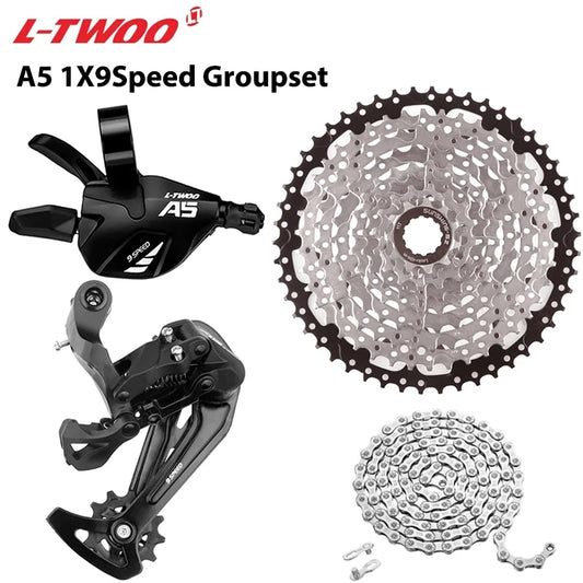LTWOO A5 1x9 MTB Groupset Kit Shifter + Rear Derailleur + SUNSHINE Cassette 36-50T + Chain - EXPROTAS