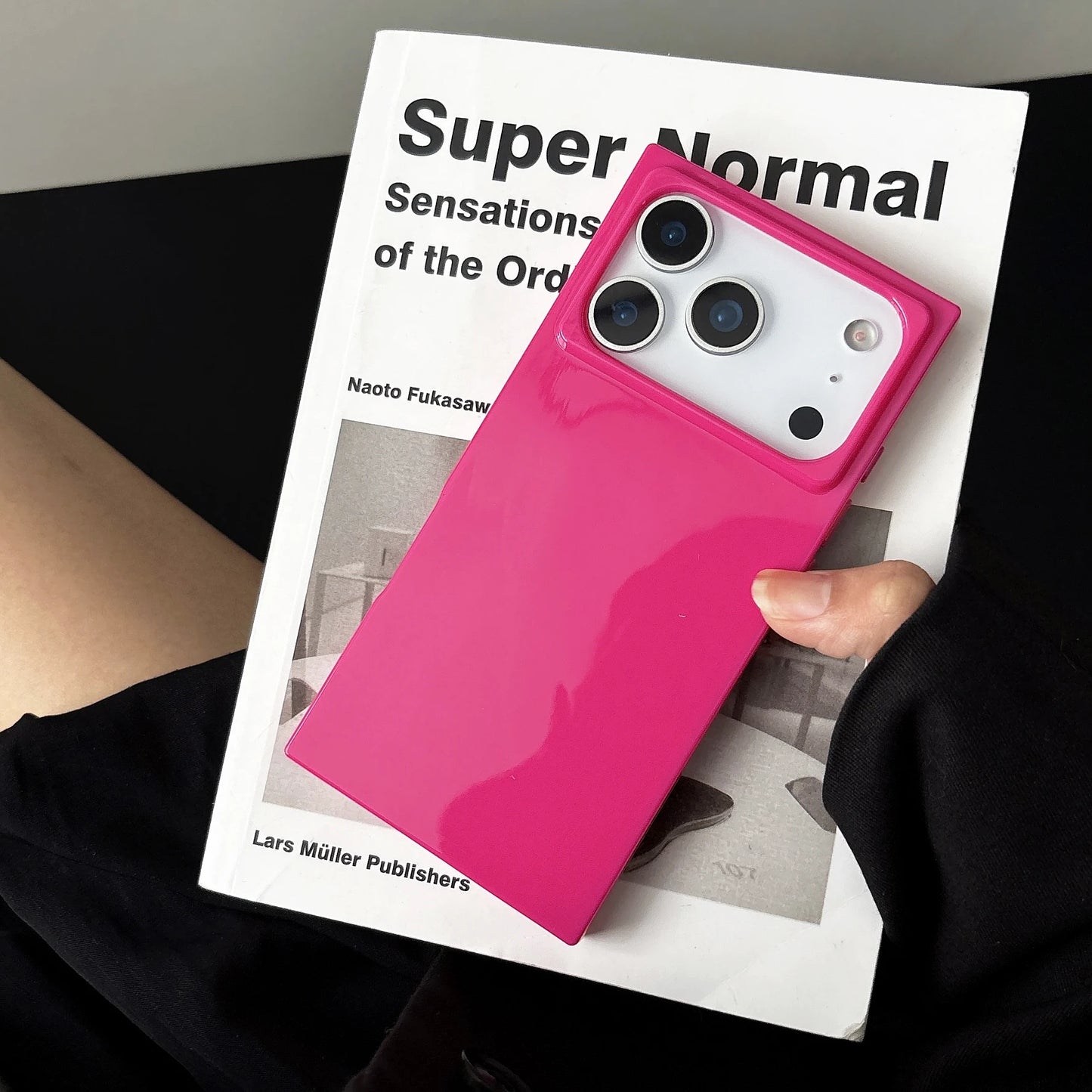 Fluorescent Clear Shockproof Case for iPhone 11-17 Air Pro Max Crystal Cover