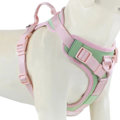 Adjustable Chest Strap Dog Harness No Pull Padded Reflective Breathable Vest