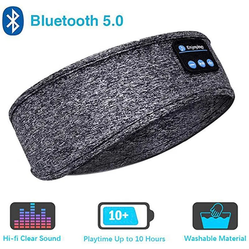 Wireless Bluetooth Music Eye Mask Headphones Anti-noise Sports Headband