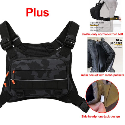 Tactical Chest Bag for Outdoor Fishing Hiking Camping Travel