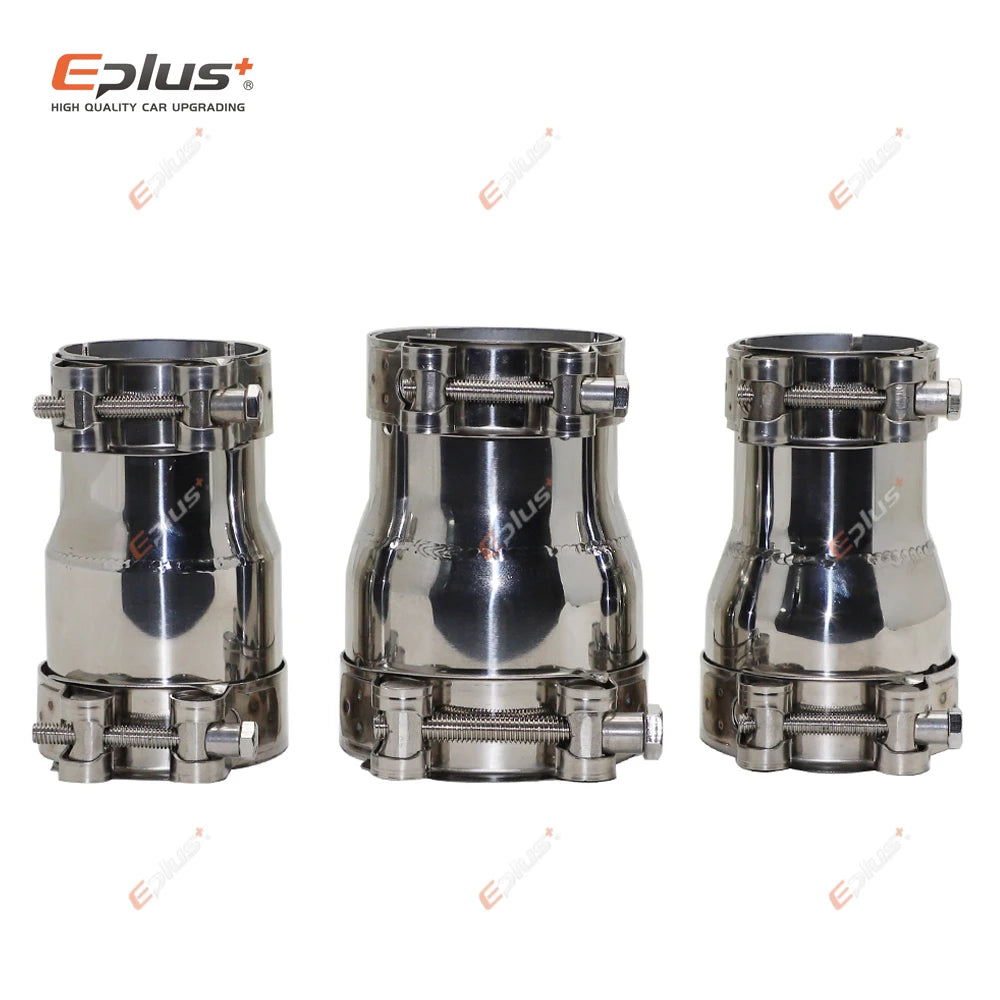 Stainless Steel Reducer Adapter | 39mm–54mm Exhaust Muffler for Car/Motorcycle