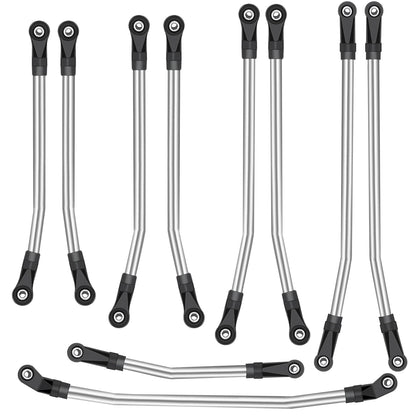 1/10 RC Crawler Steering Linkage Rod 313mm Metal for SCX10 II 90046 Car