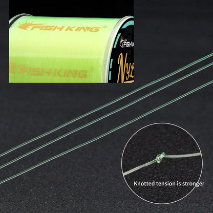 Monofilament Fishing Line 300M 0.50MM Nylon Carp Leaders Coated Wire
