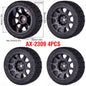 1/10 RC Wheels & Tires Set 12mm Hex On-Road Drift/Rally for Tamiya TT-02 Compatible Chassis