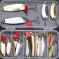 Fishing Lure Kit 16 Pcs Sets Trolling Jigging Lure Metal Spoon For Bass Pike Crank Tackle Accessories With Box Wobblers Kit