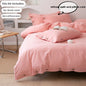 3pcs Double Duvet Cover King Size 100% Cotton Bedding Quilt Covers 220x240