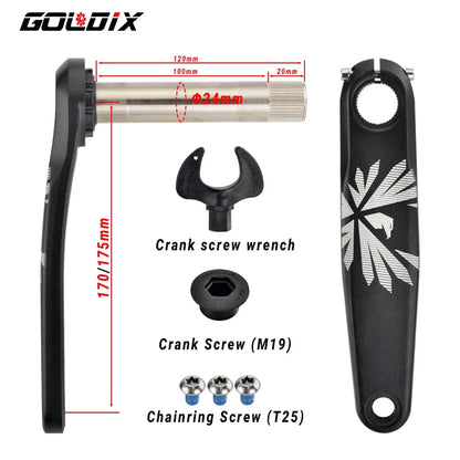 GOLDIX MTB Direct Mount Crankset 0mm Offset 170/175mm for 30–38T Chainring - EXPROTAS