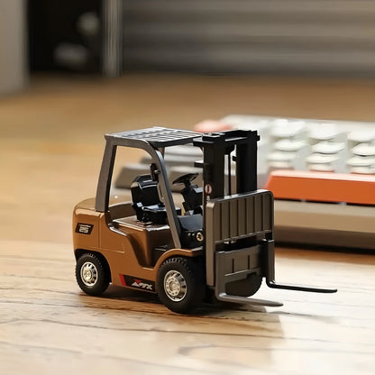 1:64 Alloy RC Forklift Model Toy Remote Control Truck Gift for Boys