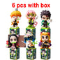 Demon Slayer Blind Box Figure Tanjiro Nezuko Anime PVC Collectible Toy