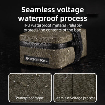 ROCKBROS Bike Saddle Bag Waterproof MTB Road Mini 0.4L Tail Bag Lightweight