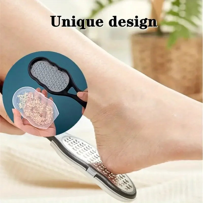 Stainless Steel Foot File Coarse Fine Grit Pedicure Callus Remover