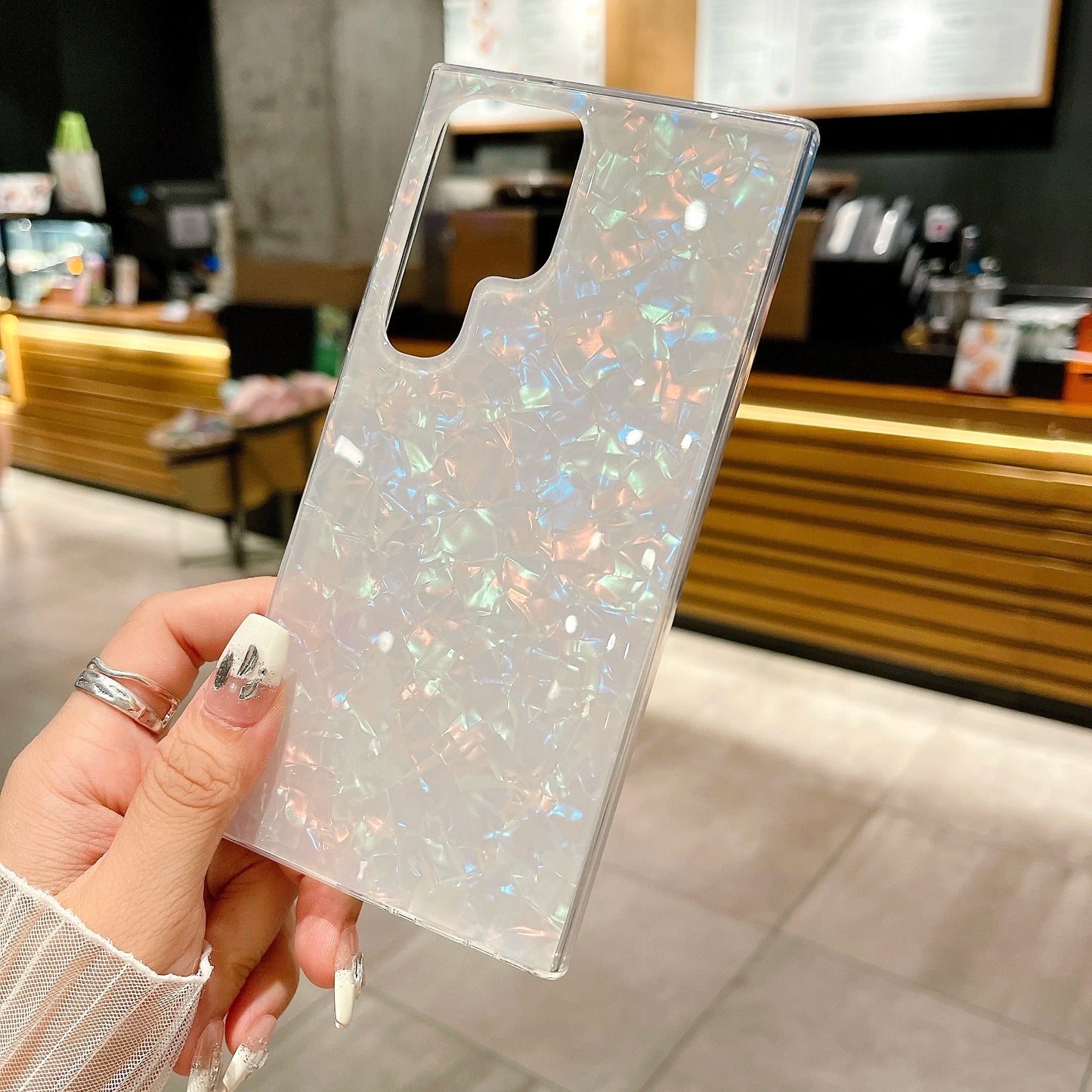 Glitter Conch Shell Case for Samsung S20-S25 FE Note20 Ultra A-Series Soft Cover