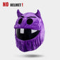 Protection Headgear Cover Plush Helmet for Motorcycle Full Face Cartoon