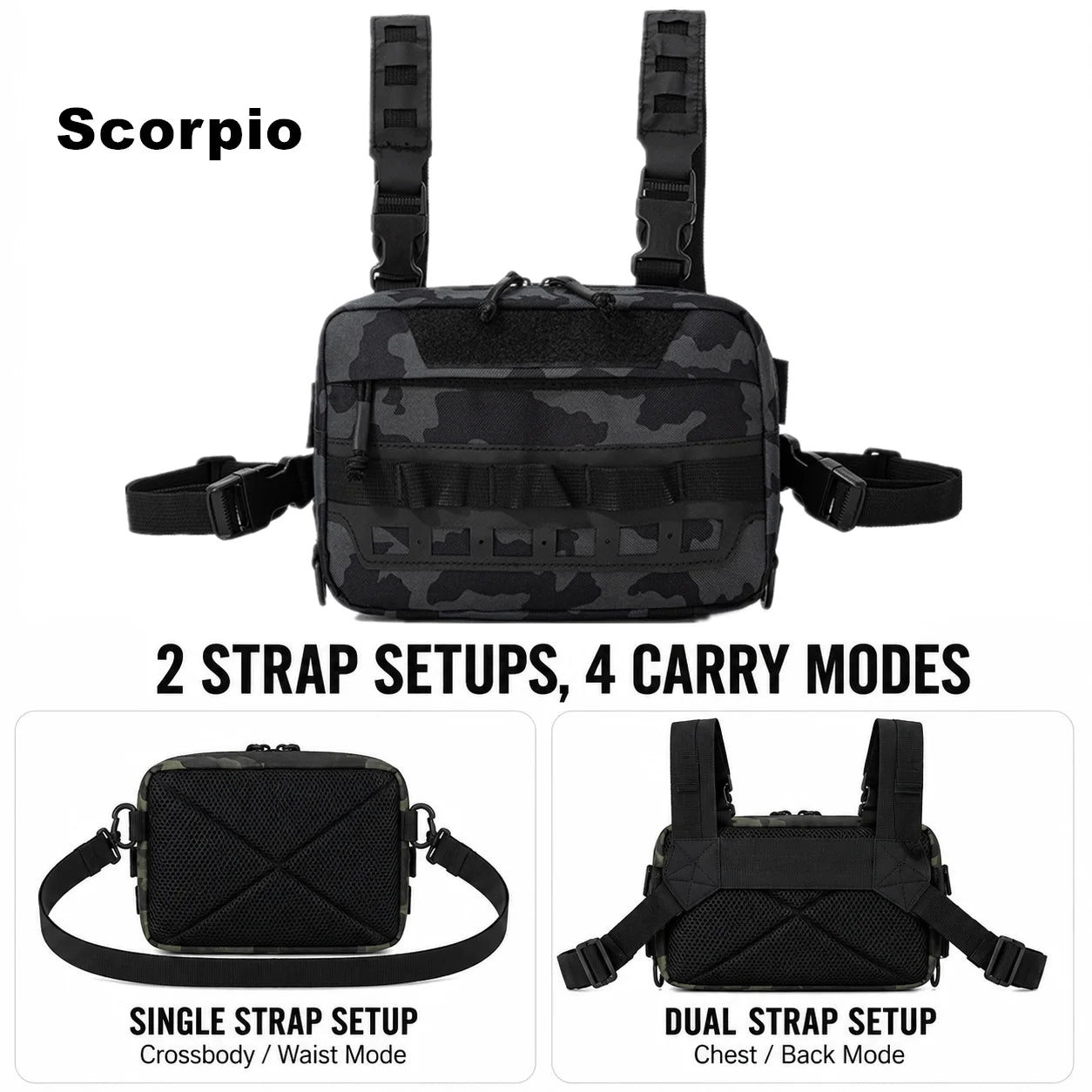 Fishing Waist Bag Waterproof Outdoor Tackle Pack for Hiking Camping
