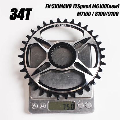 BUCKLOS 12s MTB Chainring 32T–38T for Shimano M6100 M7100 M8100 M9100