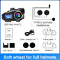 Q58 Max Motorcycle Helmet Bluetooth Intercom with Music Sharing 500m Range