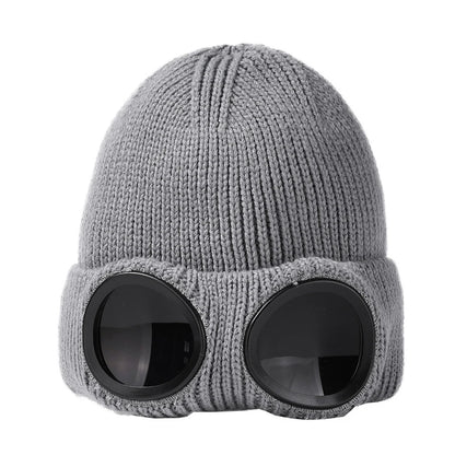 Winter Warm Beanie Hat Windproof Knitted Ski Cycling Cap for Men Women
