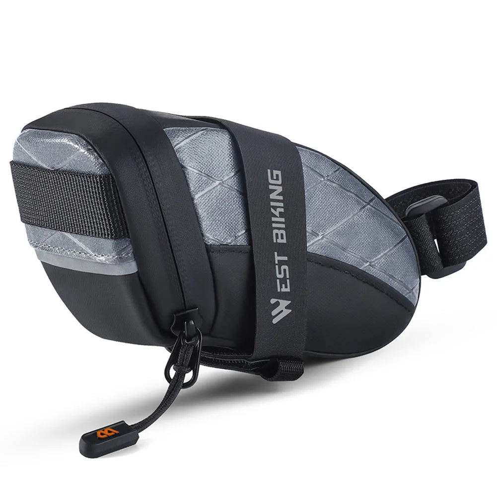 Bike Seat Bag Waterproof Bicycle Saddle Bag Under Seat Reflective Bicycle Under Seat Pouch for Mountain MTB Road Foldable Bikes-EXPROTAS