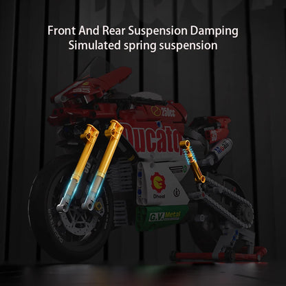 Technic Series Motorcycle V4 Building Blocks Set Super Motorbike Model Kit Technical Racing Kids Assembled Toys Gifts For Boys-EXPROTAS