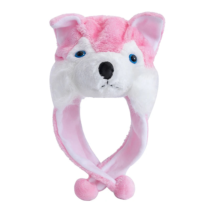 Unisex Funny Bulls Head 3D Animal Decorative Hat Winter Cap for Adults