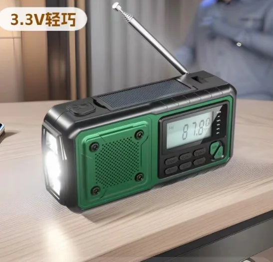 Portable Torch Reading Lamp Power Station Radio for Camping Emergency