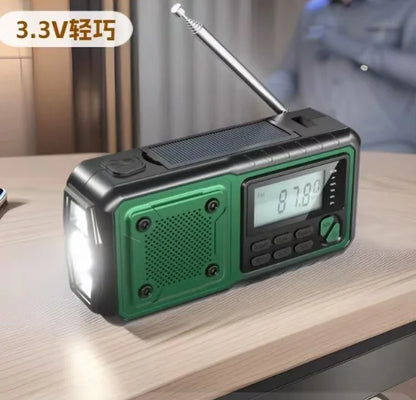 Portable Torch Reading Lamp Power Station Radio for Camping Emergency