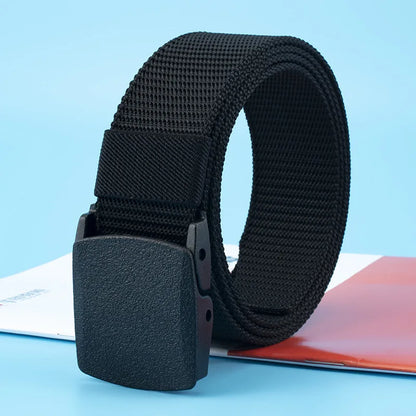 Nylon Adjustable Belt 120cm Tactical Outdoor Military Waist Plastic Buckle