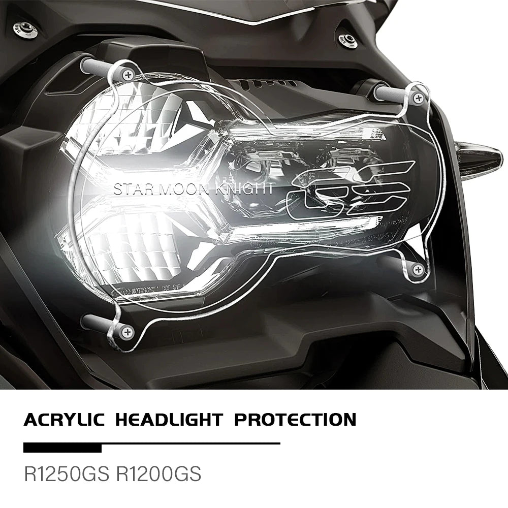 Acrylic Headlight Protector Guard Cover for BMW R1200GS R1250GS Adventure LC