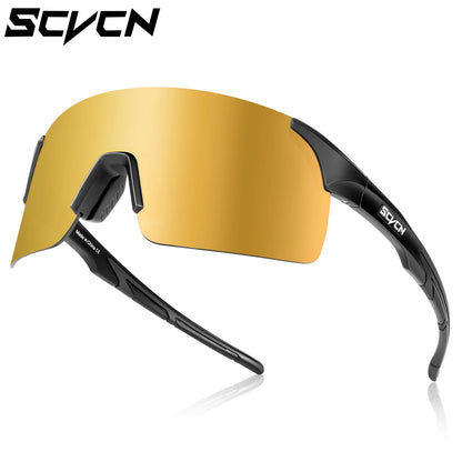 SCVCN Photochromic Cycling Sunglasses MTB Bike Glasses for Men & Women