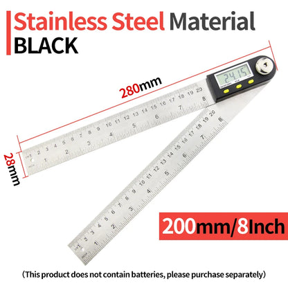 Digital Protractor Angle Finder 360° Gauge Ruler Tool for Woodworking